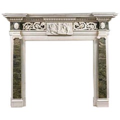 Neoclassical Style Marble Fireplace in Palladian Manner