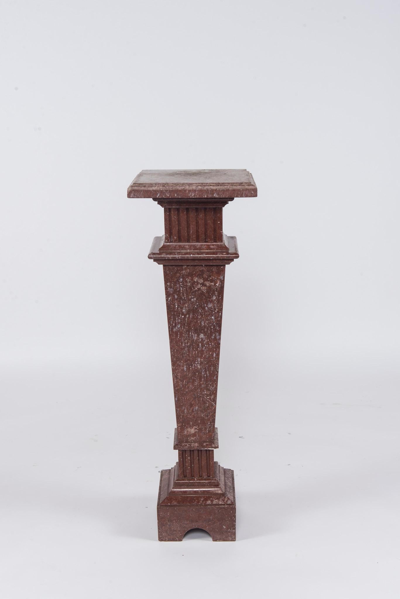20th Century Neoclassical Style Marble Pedestal For Sale