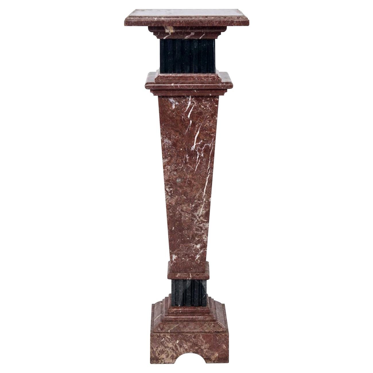 Neoclassical Style Marble Pedestal For Sale