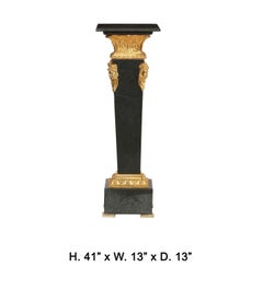 Neoclassical Style Marble Pedestal, Modern
