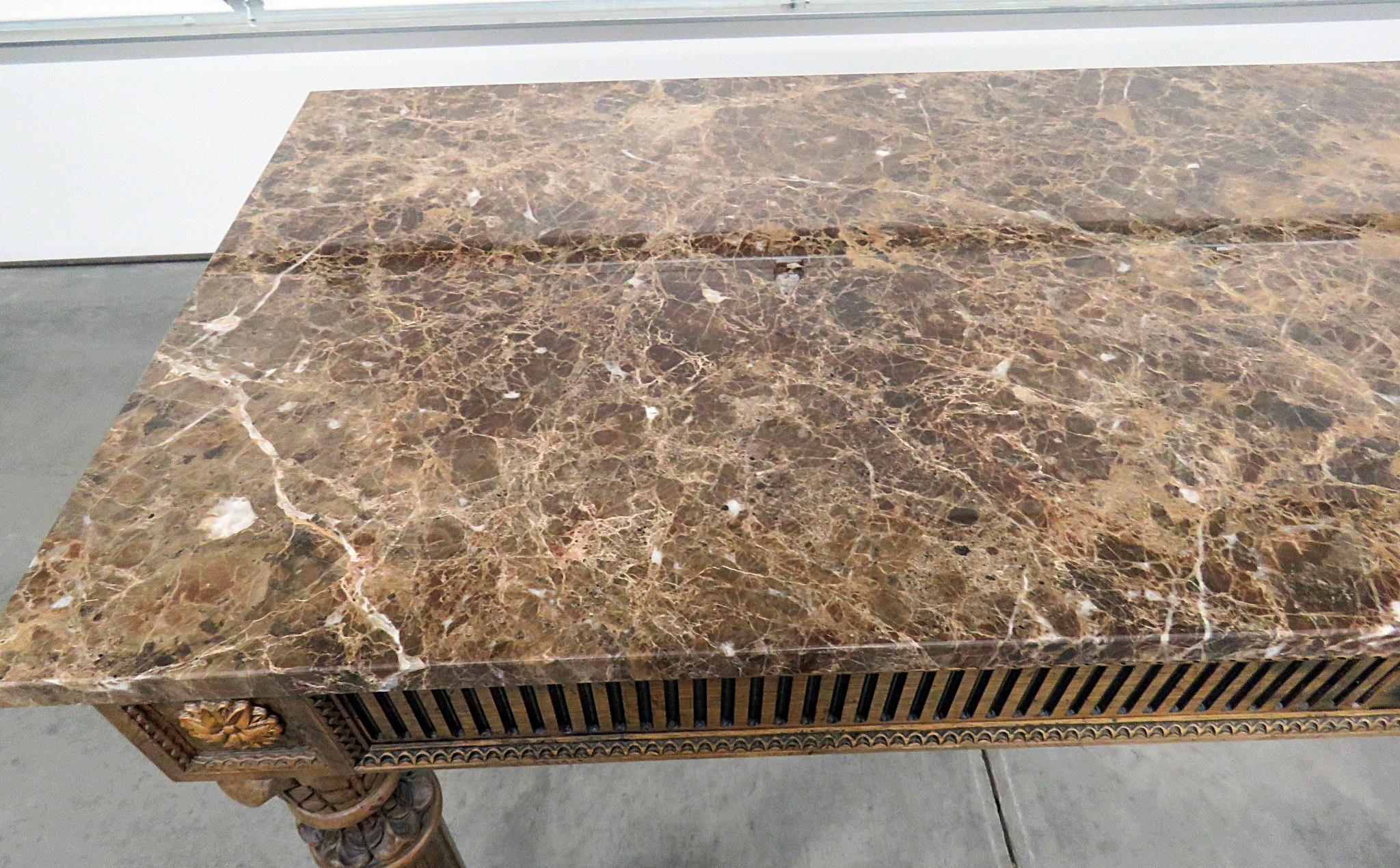 Neoclassical Style Marble-Top Console 2