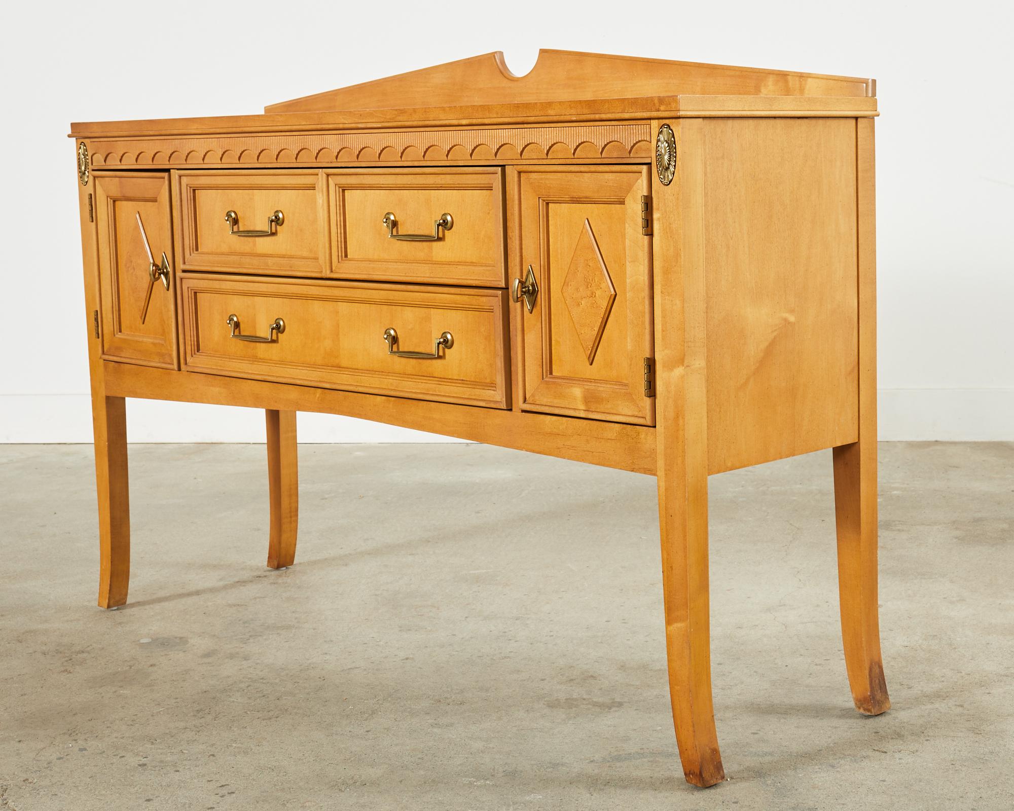 Mid-Century Modern Neoclassical Style Midcentury Modern Buffet or Sideboard