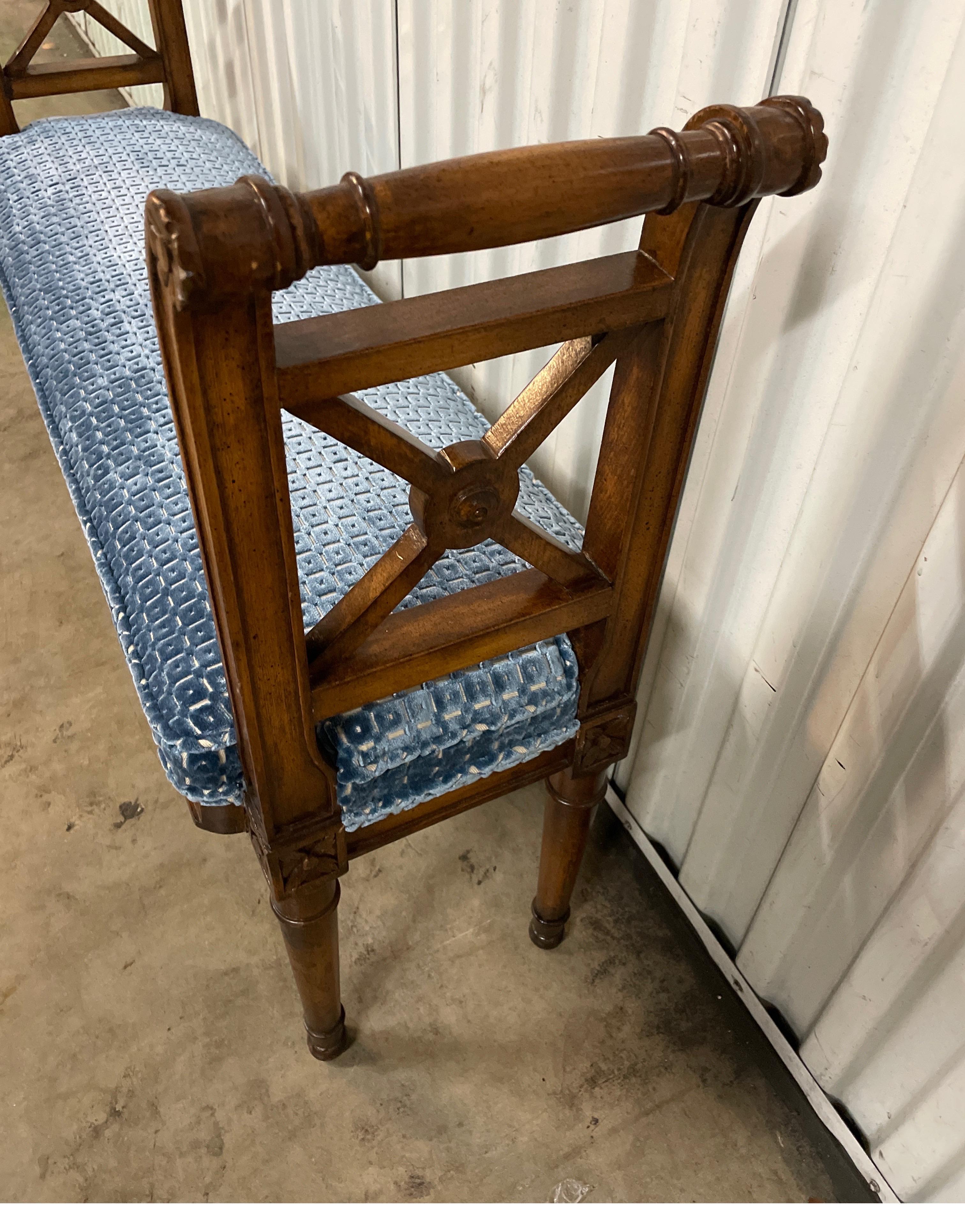 Neoclassical Style Narrow Bench In Good Condition For Sale In West Palm Beach, FL