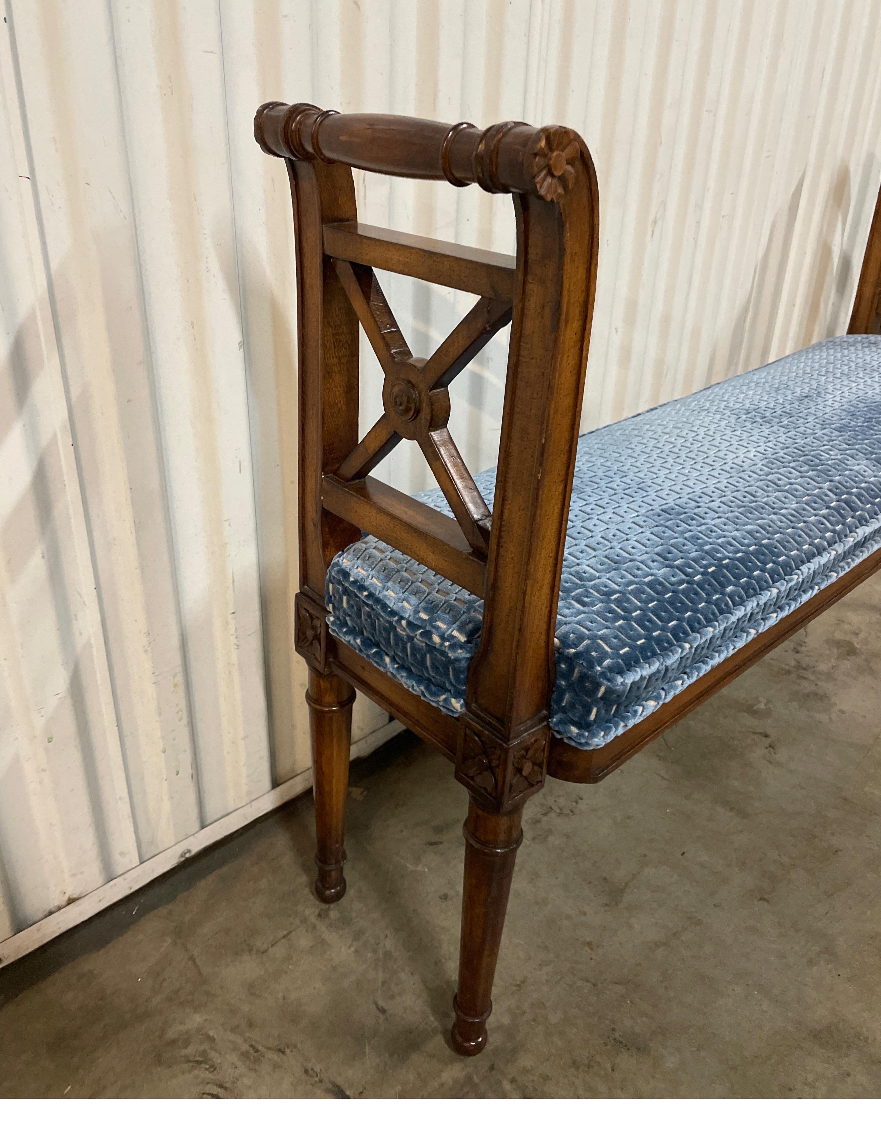 Neoclassical Style Narrow Bench For Sale 2
