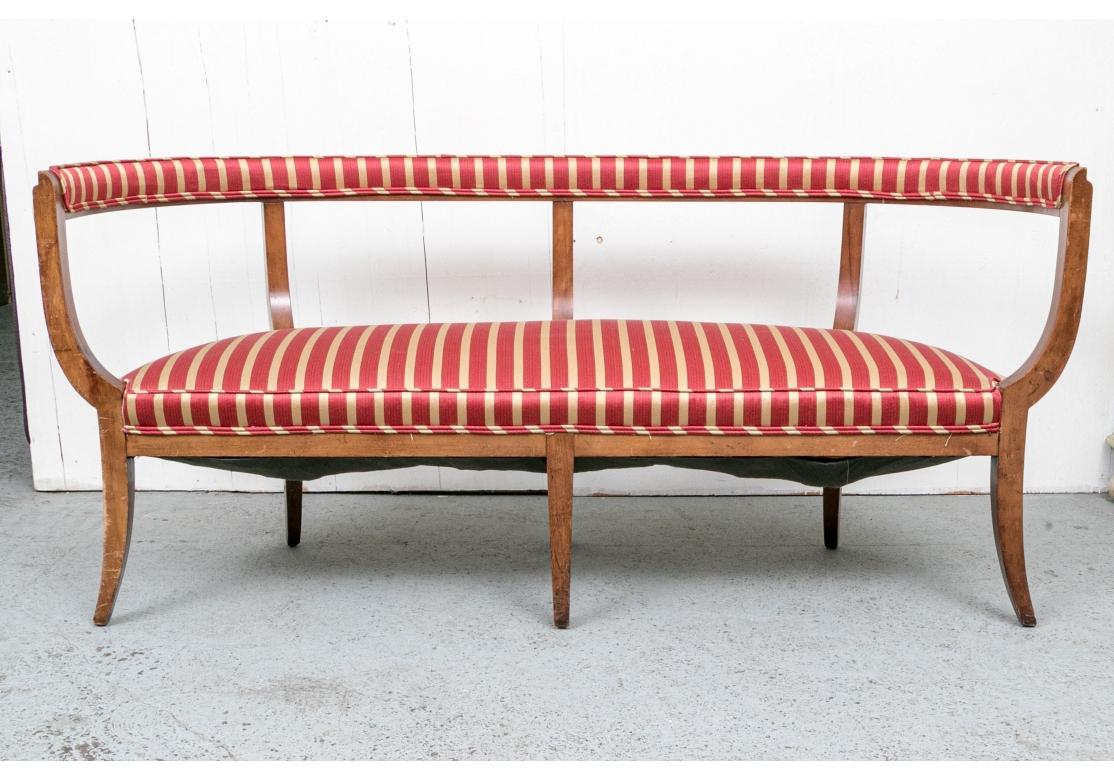 Neoclassical Style Open Frame Sofa for Restoration For Sale 4
