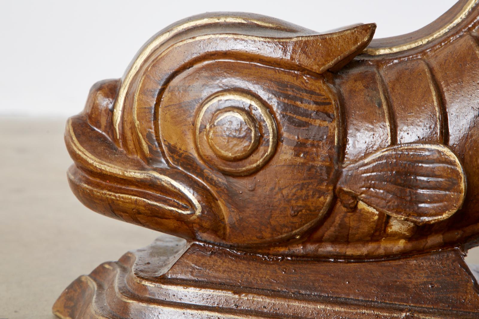 Neoclassical Style Painted Dolphins Dining or Center Table 4