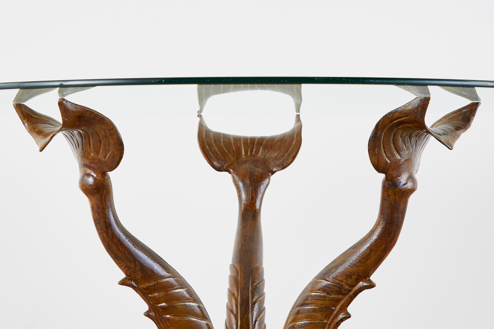 Neoclassical Style Painted Dolphins Dining or Center Table 12
