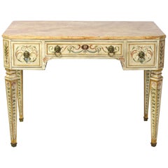 Vintage  Neoclassical Style Painted Dressing Table or Desk