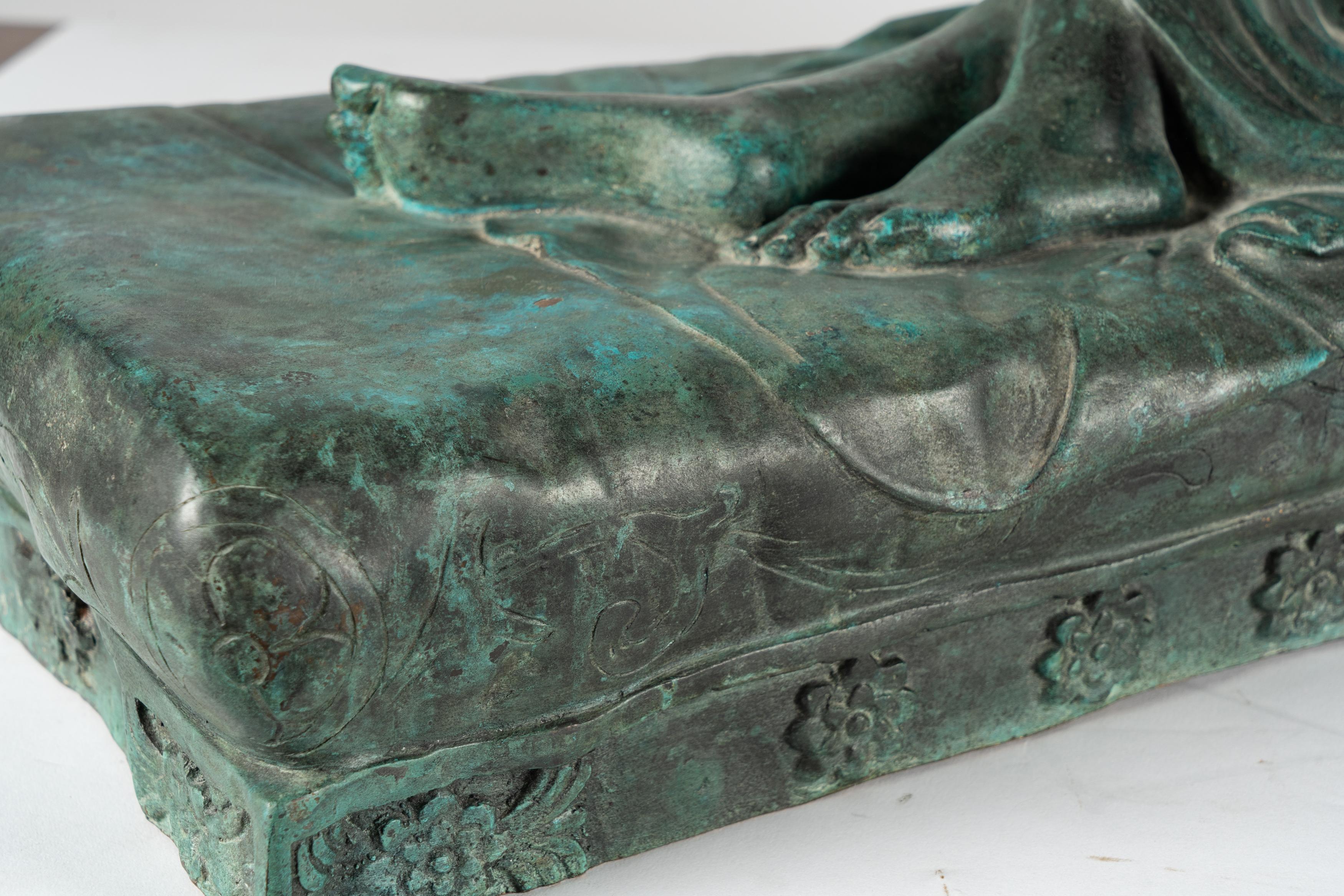 Italian Neoclassical-Style Patinated Bronze Figure