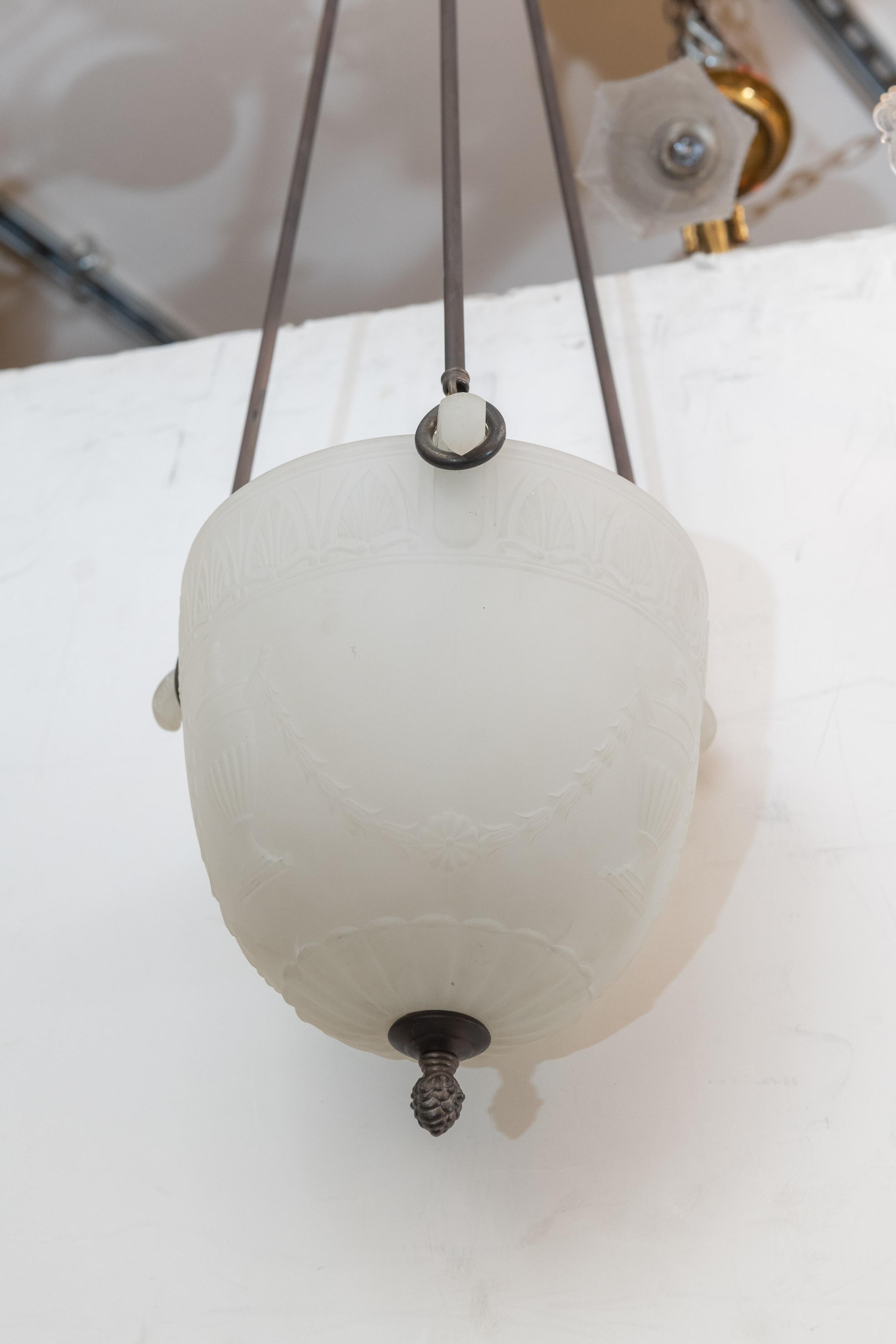 Neoclassical Revival Neoclassical Style Pendant Chandelier, circa 1920
