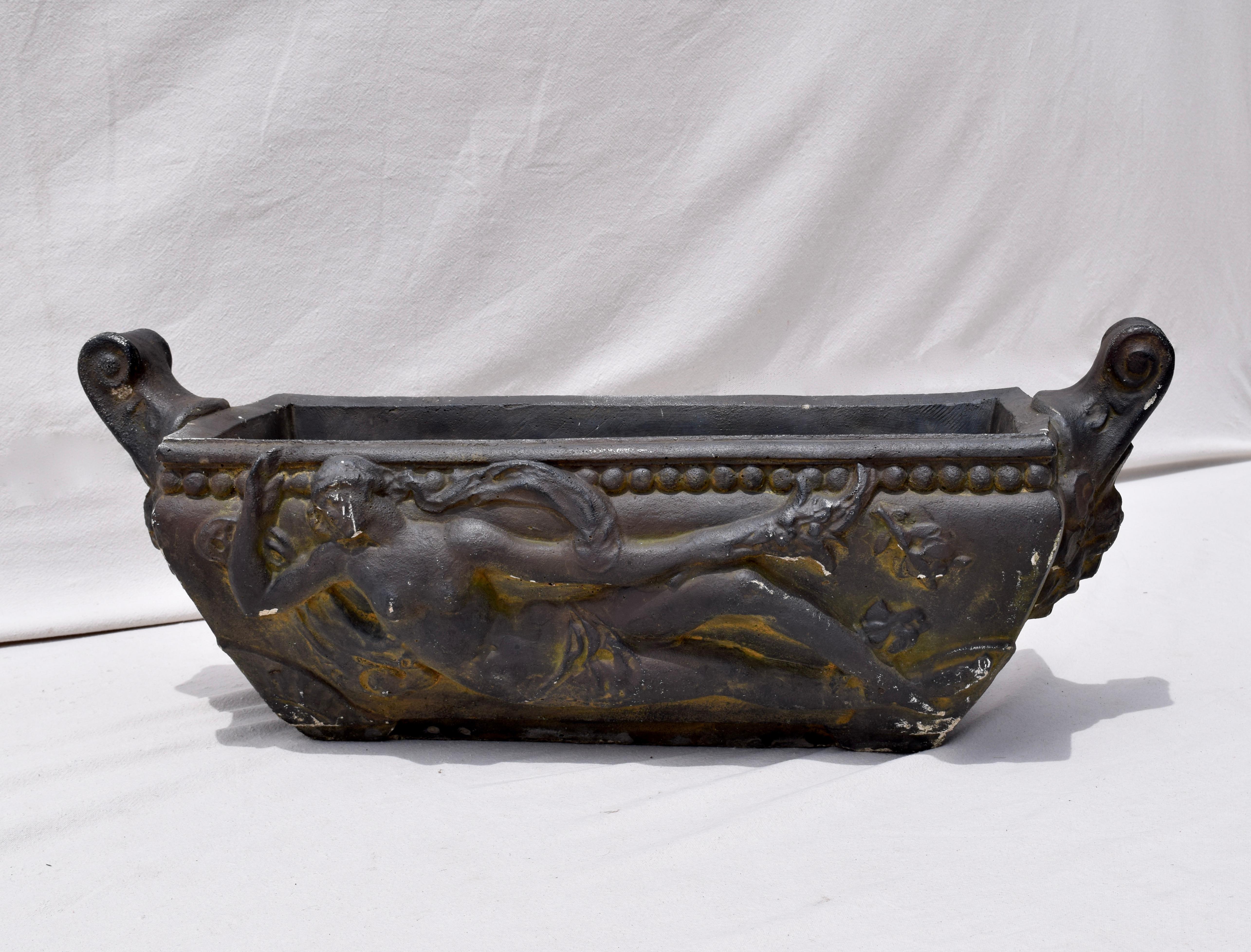 Late 20th Century Monumental Neoclassical Style Planter For Sale