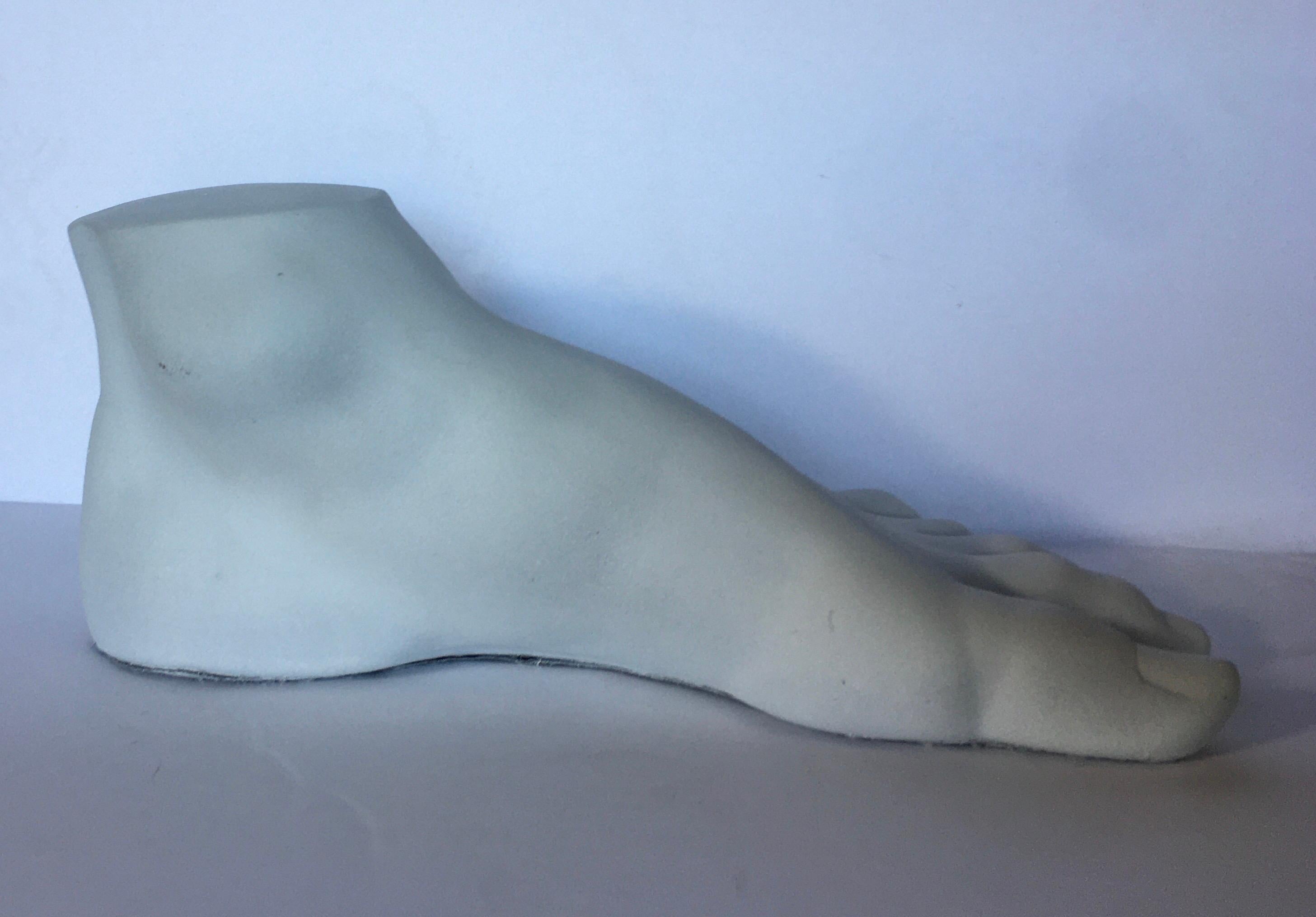 Neoclassical Style Plaster Foot Fragment Sculpture In Good Condition In Lambertville, NJ