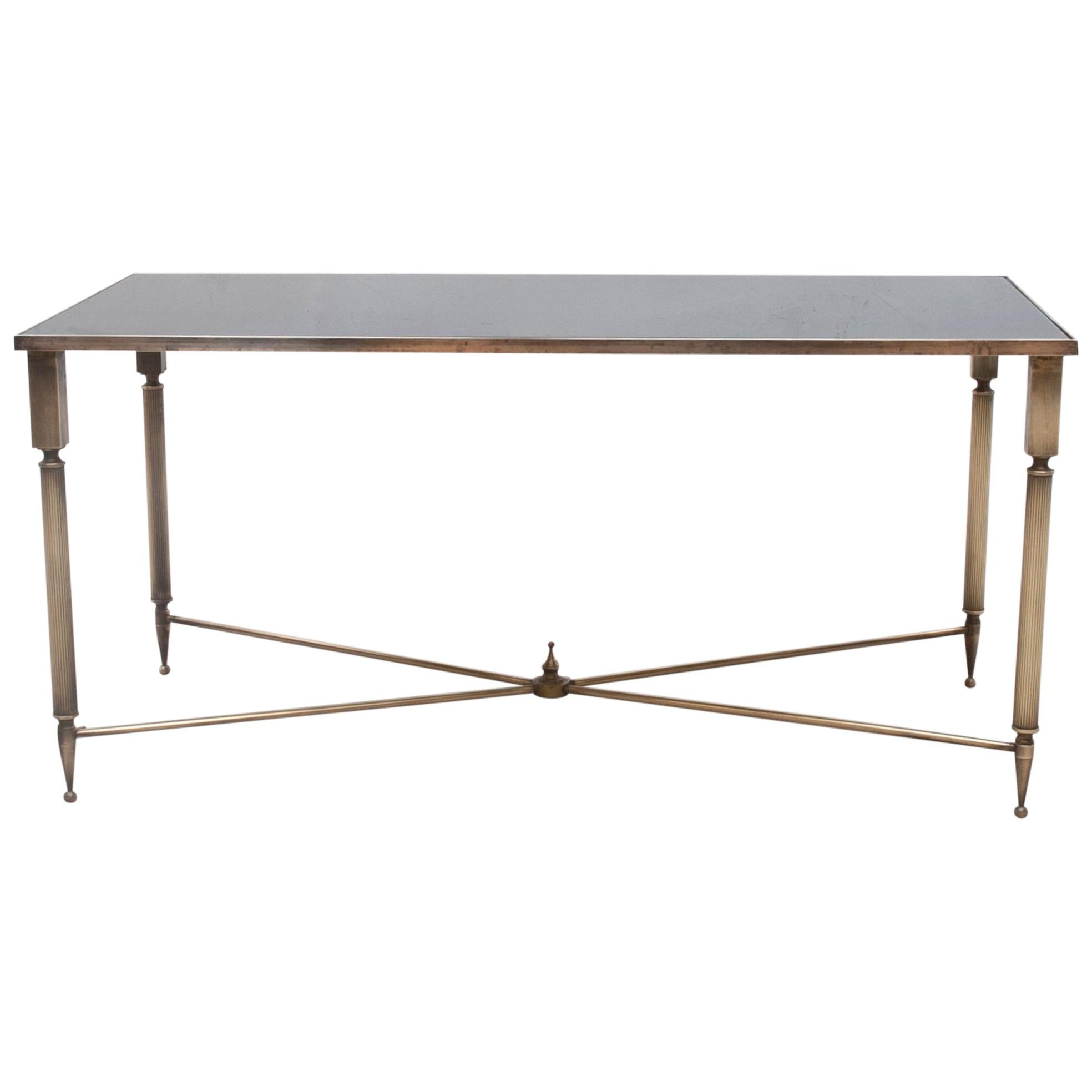 Neoclassical Style Rectangular Coffee Table by Maison Baguès, France, 1940s