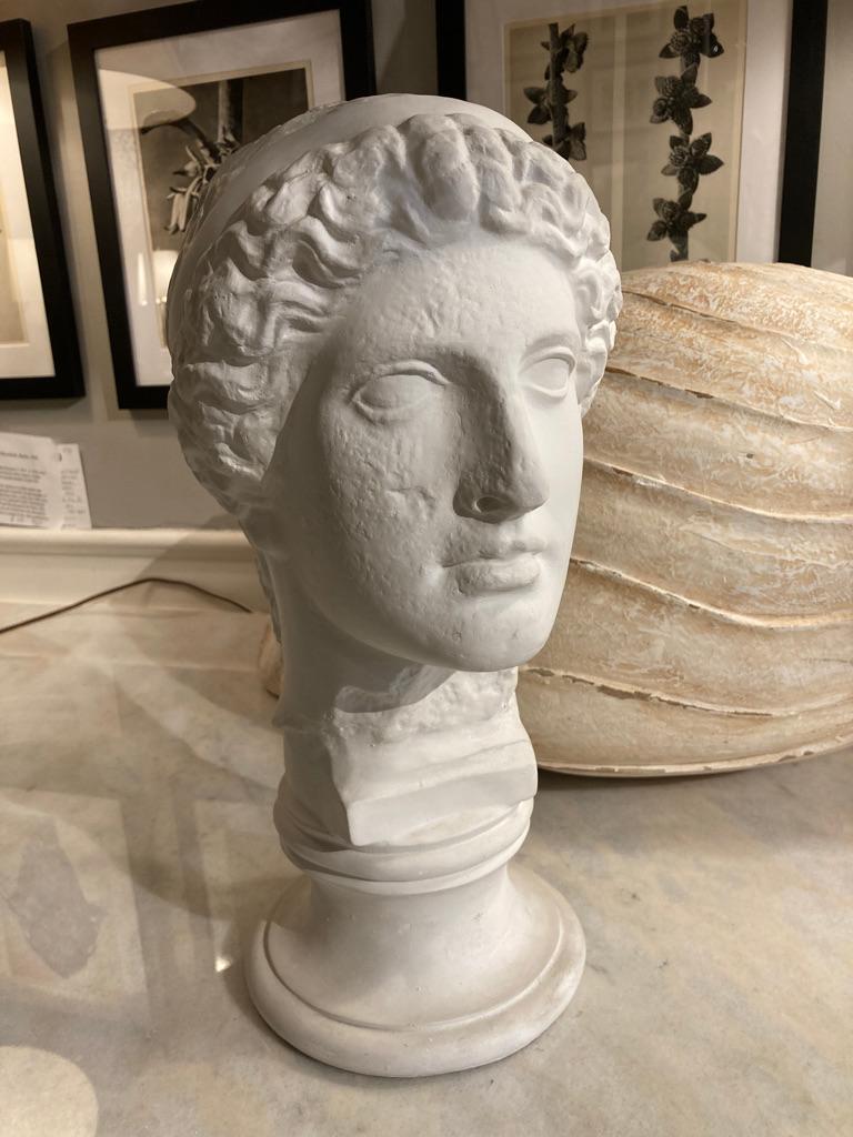 Classical Roman Neoclassical Style Roman Plaster Bust of a God