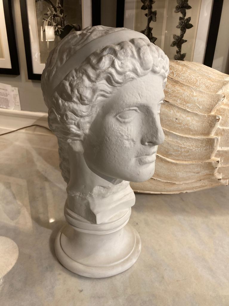 Italian Neoclassical Style Roman Plaster Bust of a God