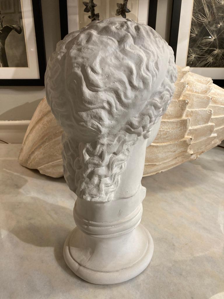 20th Century Neoclassical Style Roman Plaster Bust of a God