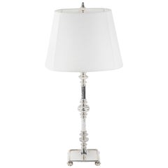 Neoclassical Style Silvered Bronze Table Lamp