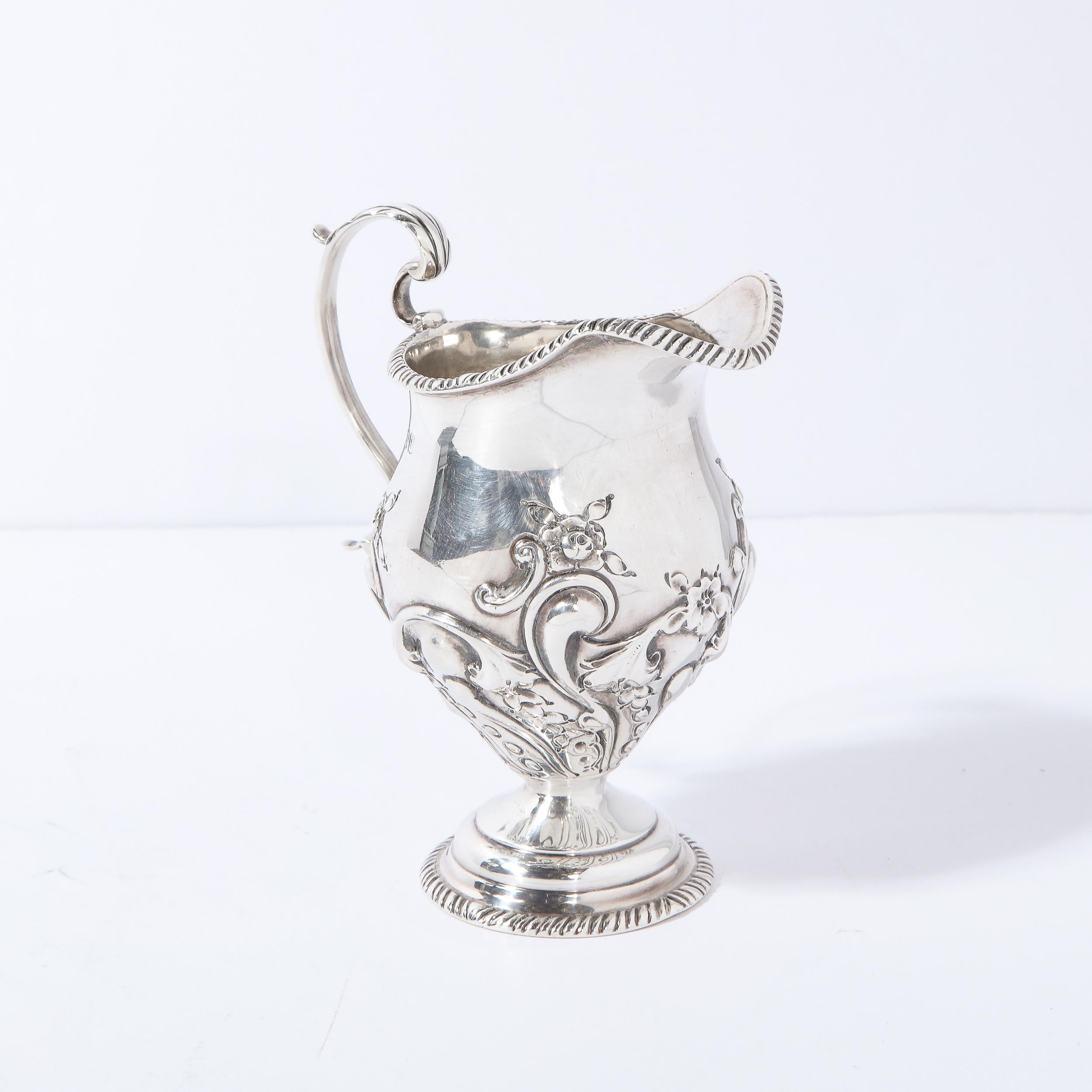 Neoclassical Victorian Silverplate Creamer by Charles Pilling for Sibray, Hall & Co Ltd 
