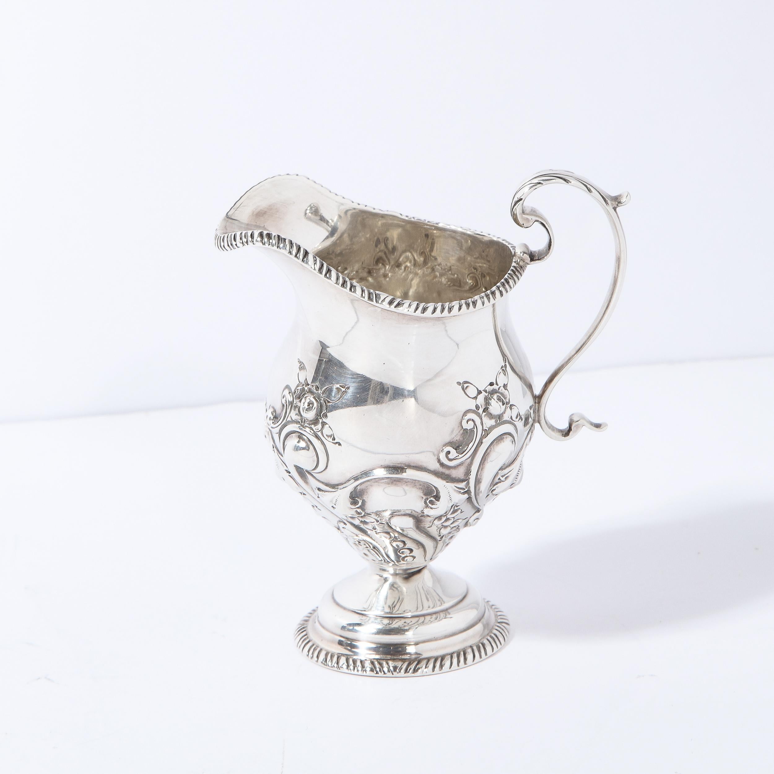 Early 20th Century Victorian Silverplate Creamer by Charles Pilling for Sibray, Hall & Co Ltd 