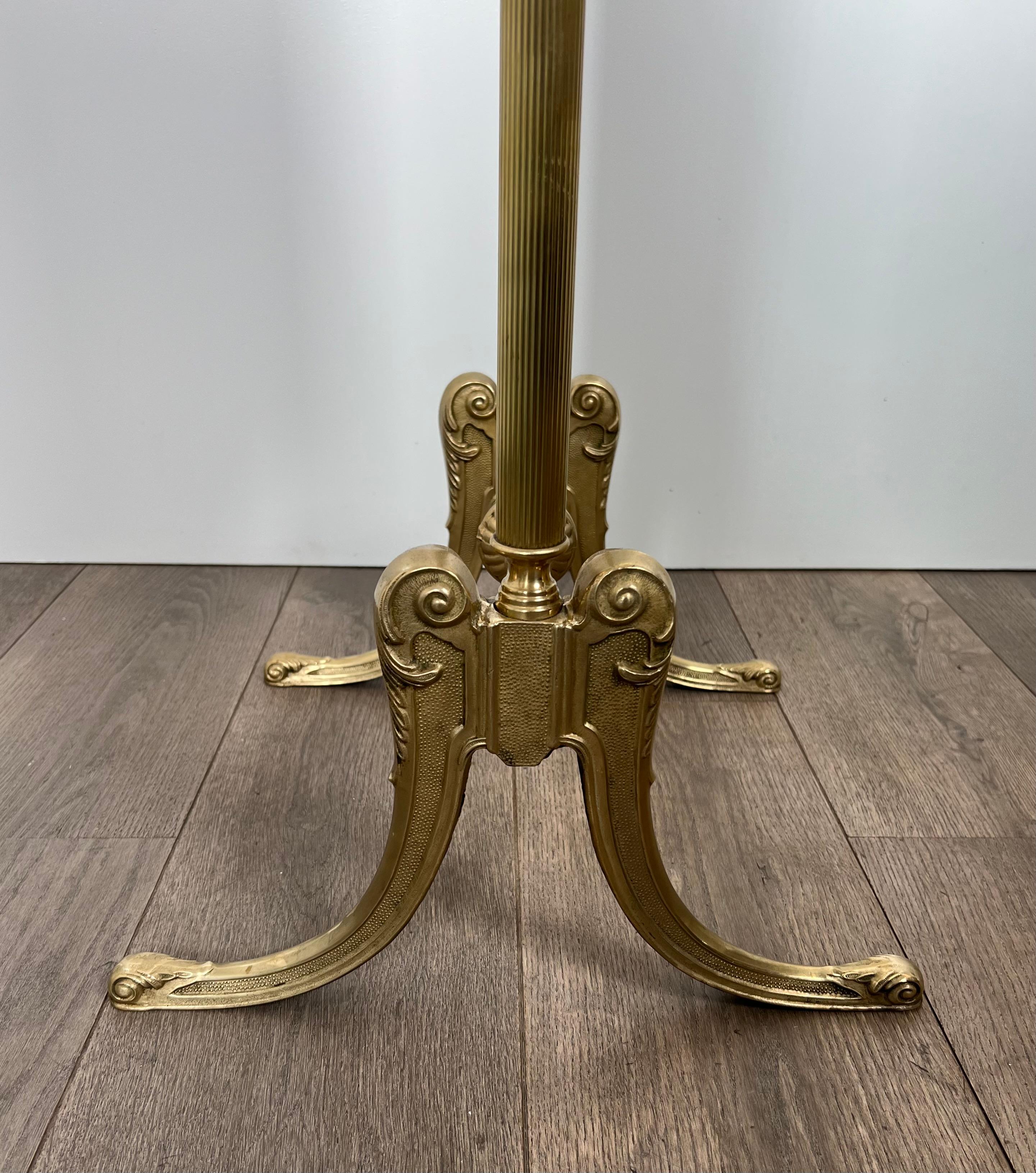 Specchio Psiche in ottone oscillante in stile neoclassico della Maison Jansen in vendita 7