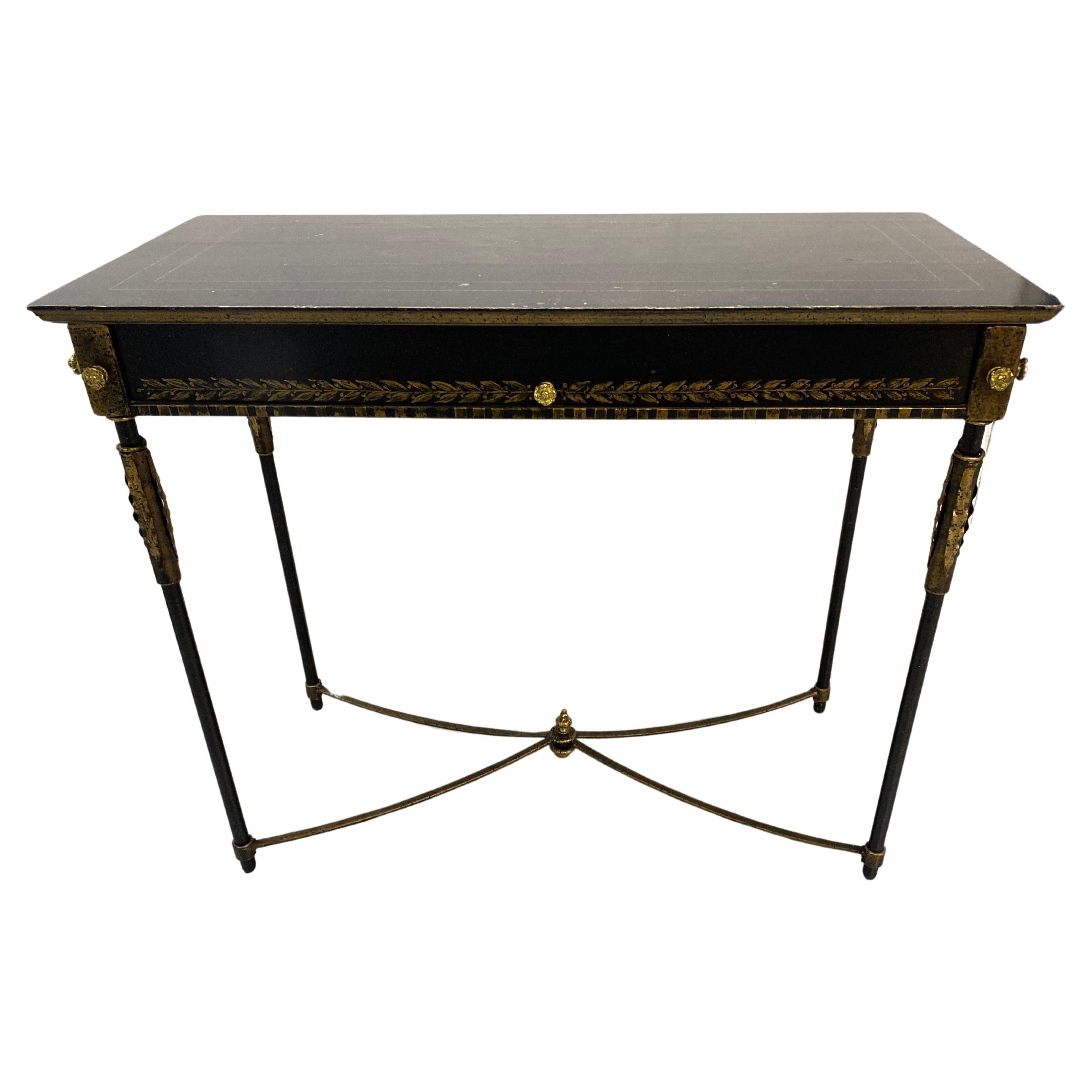 Neoclassical Style Table with Painted Decoration by Art & Commerce For Sale