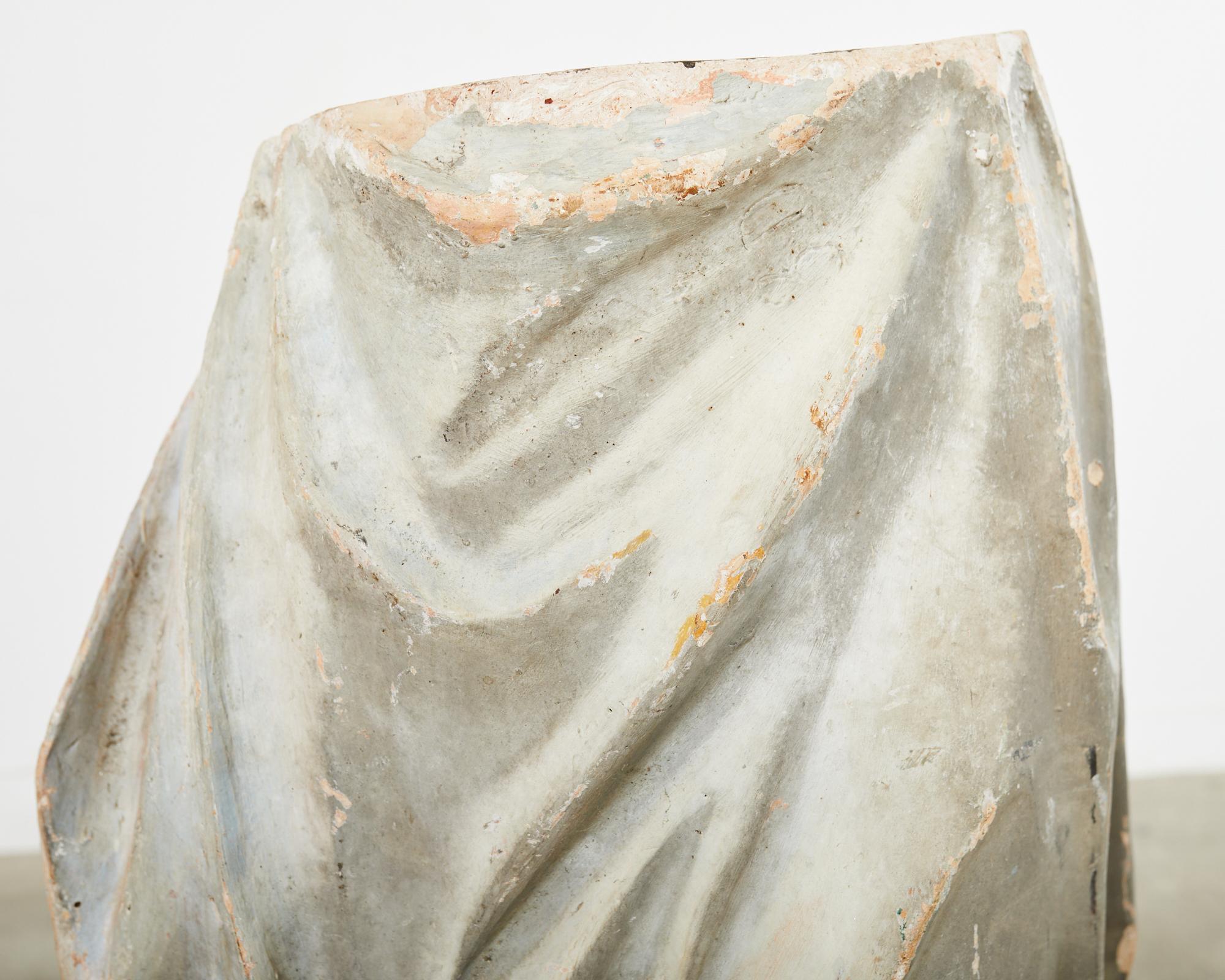 Neoclassical Style Terra Cotta Greco-Roman Goddess Figural Fragment  For Sale 10