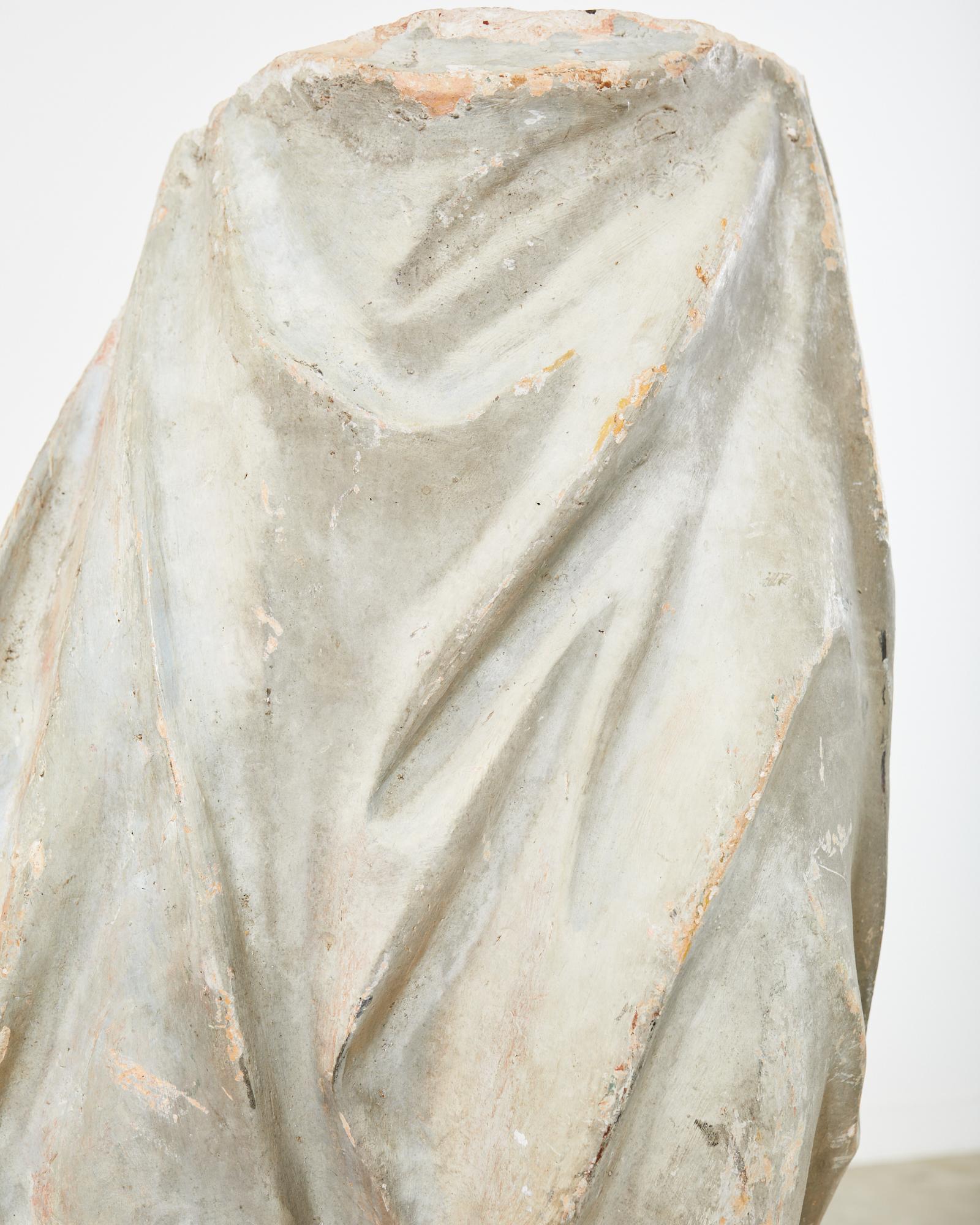 Neoclassical Style Terra Cotta Greco-Roman Goddess Figural Fragment  For Sale 12
