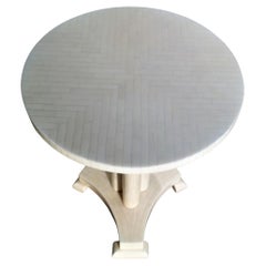 Neoclassical Style Tessellated Bone Table by Enrique Garcel