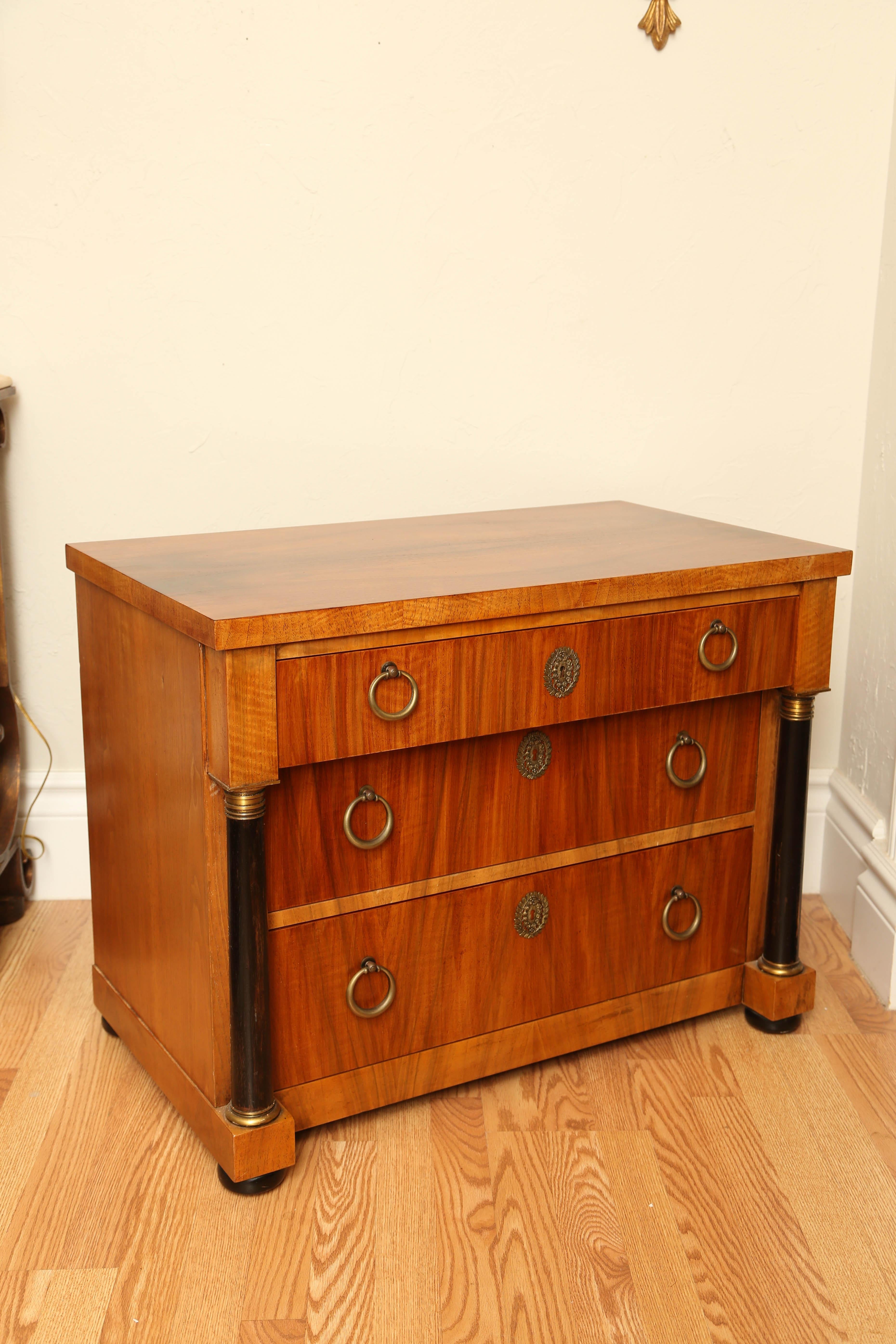 American Neoclassical Style Thee-Drawer Chest by Baker