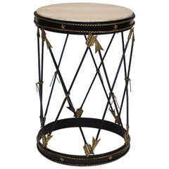 Neoclassical Style Tole Painted Arrow Side Table, Italian Mid-20th Century
