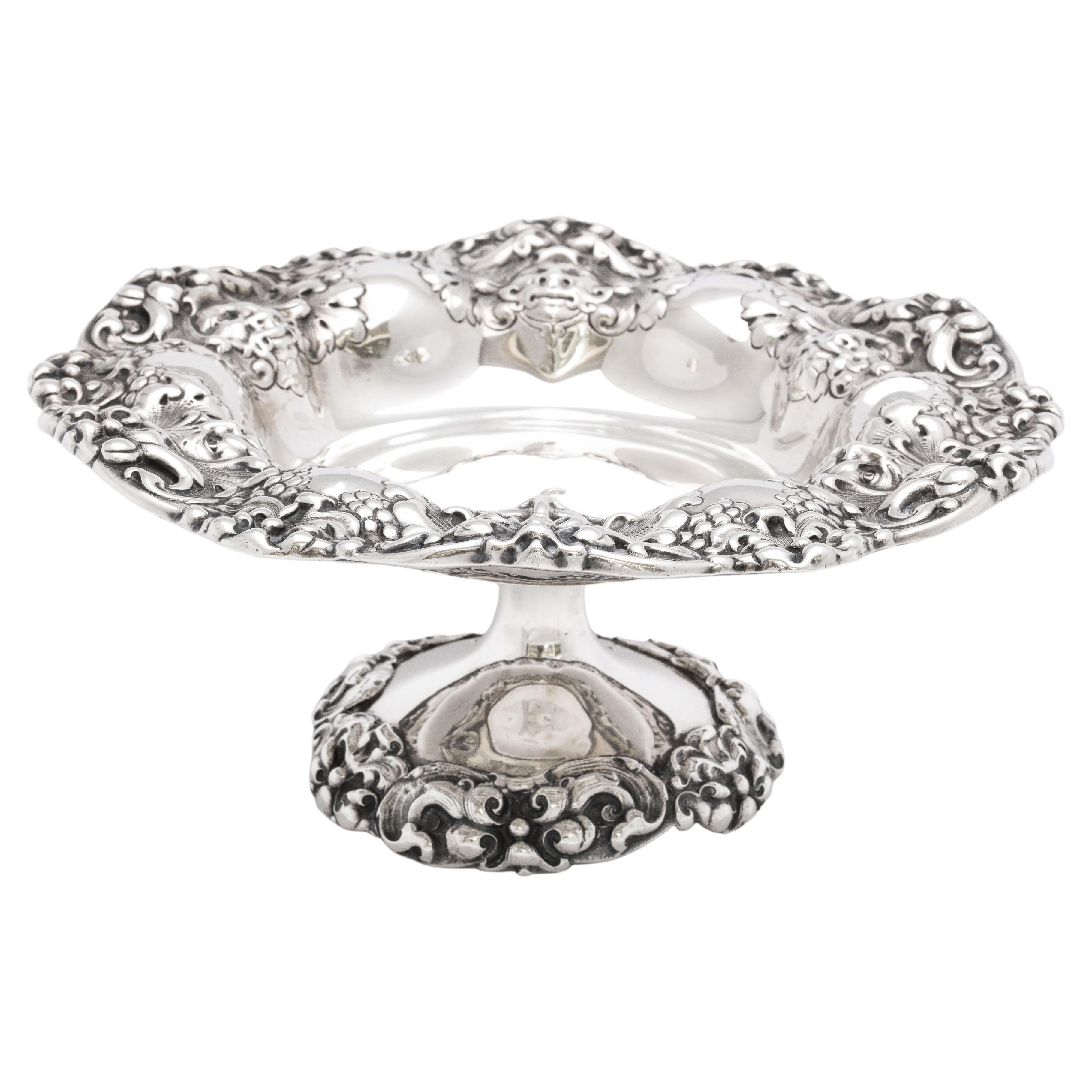 Neoclassical Style, Victorian Period Sterling Silver Tazza by Gorham