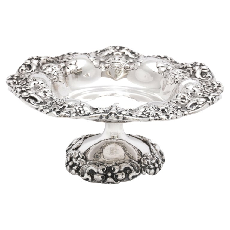 Neoclassical Style, Victorian Period Sterling Silver Tazza by Gorham For Sale