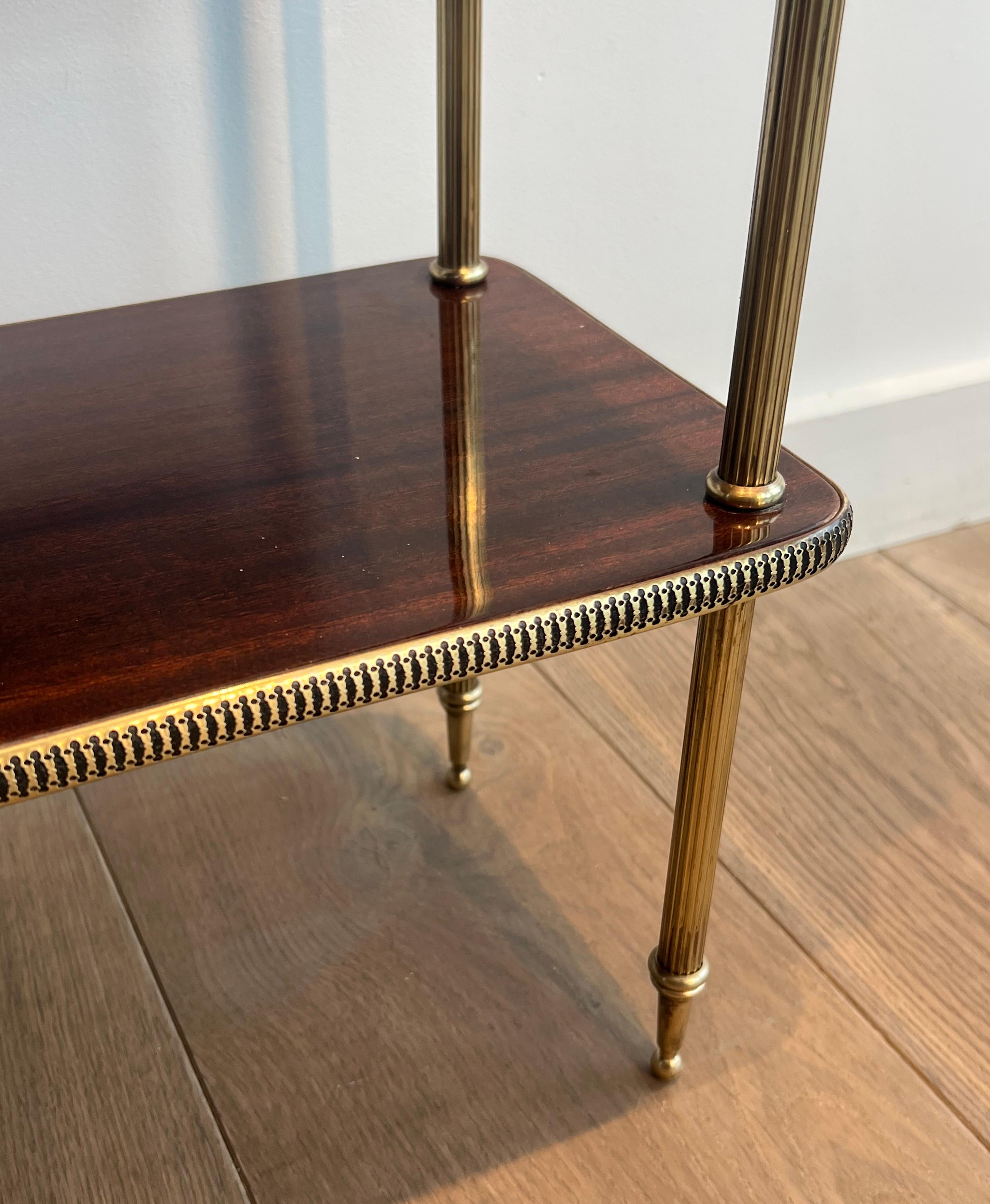 Neoclassical Style Wood and Brass Shelves In the Style of Maison Jansen 9