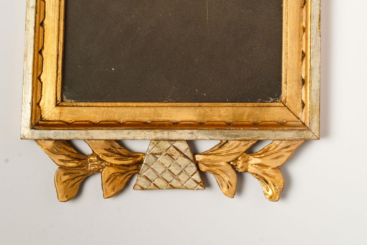 Gustavian Neoclassical Swedish Carved Wood Mirror