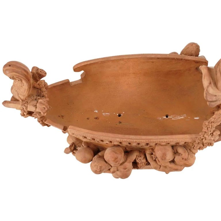 Neoclassical Terracotta Centerpiece Sculpture by Joseph Cheret For Sale