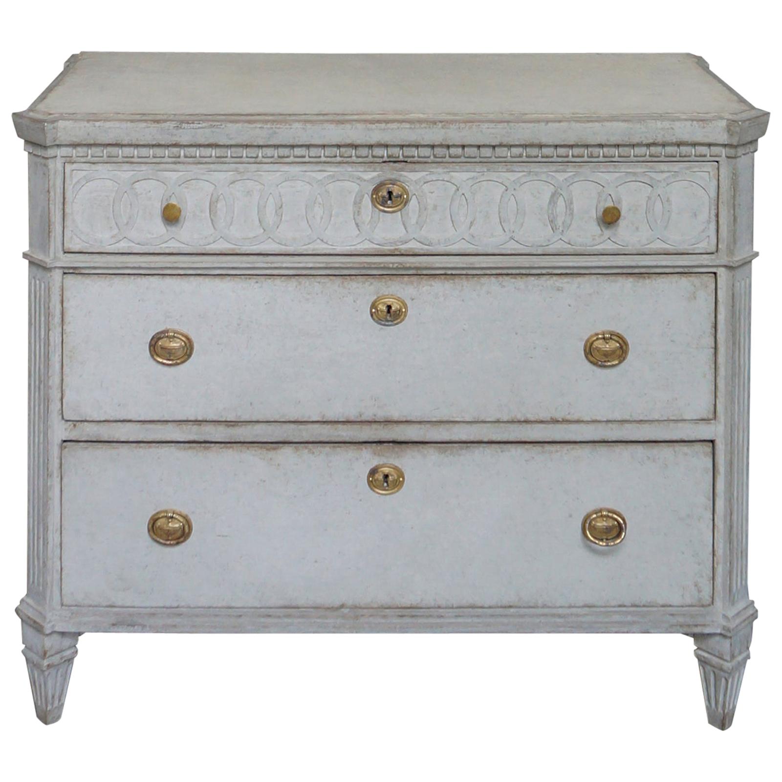 Neoclassical Three-Drawer Commode