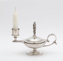 Neoclassical Tiffany Sterling Silver Combination Table Lighter/ Ashtray