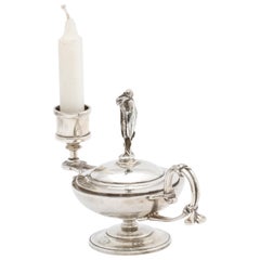 Neoclassical Tiffany Sterling Silver Combination Table Lighter/ Ashtray