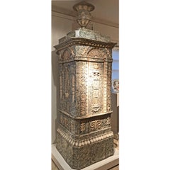 Neoclassical Tiled Stove, Prob. Austria, 1st Third of the 19th Century