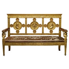 Antique Neoclassical Toscany bench