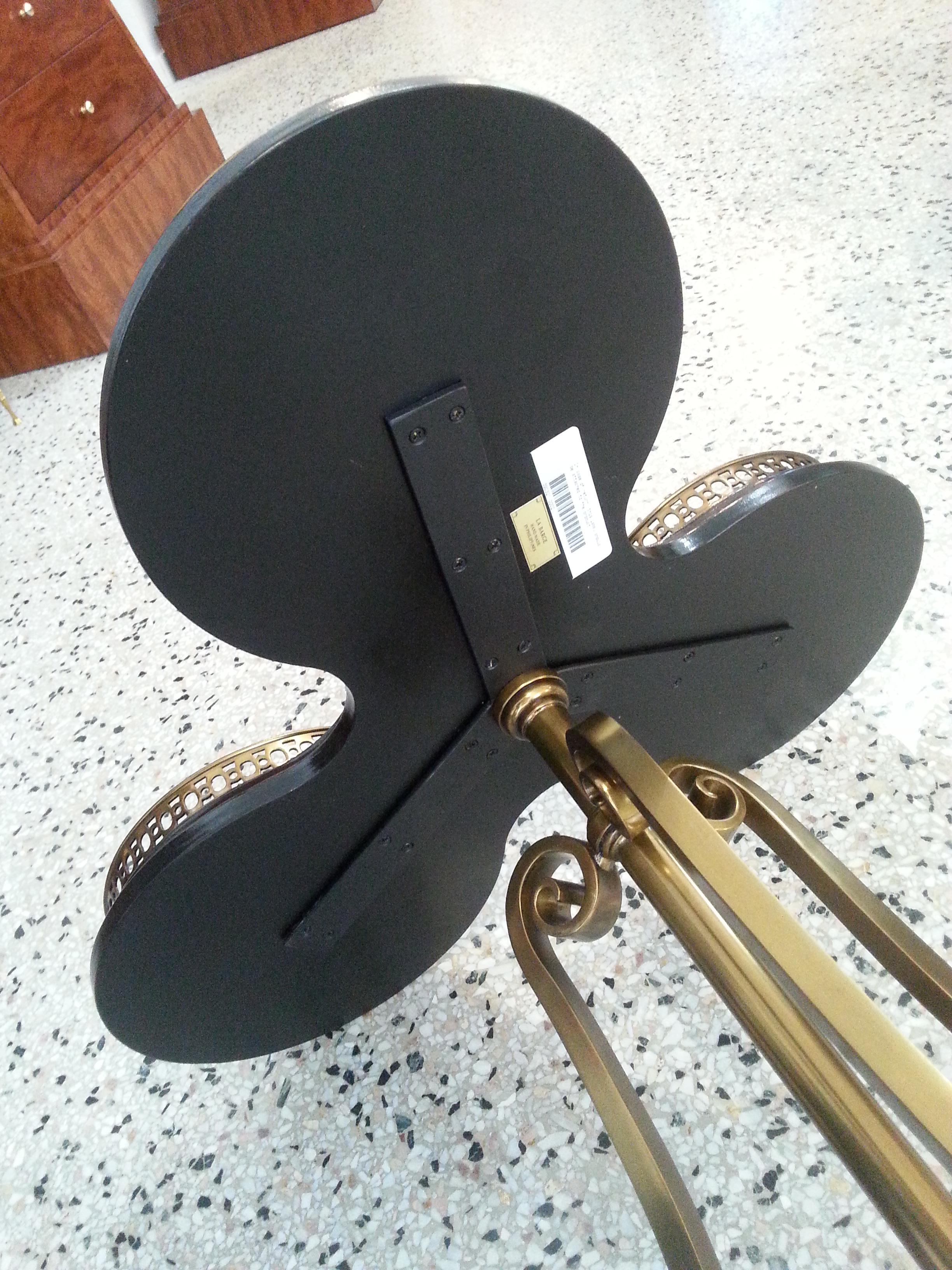 Neoclassical Trefoil Table by La Barge at 1stDibs