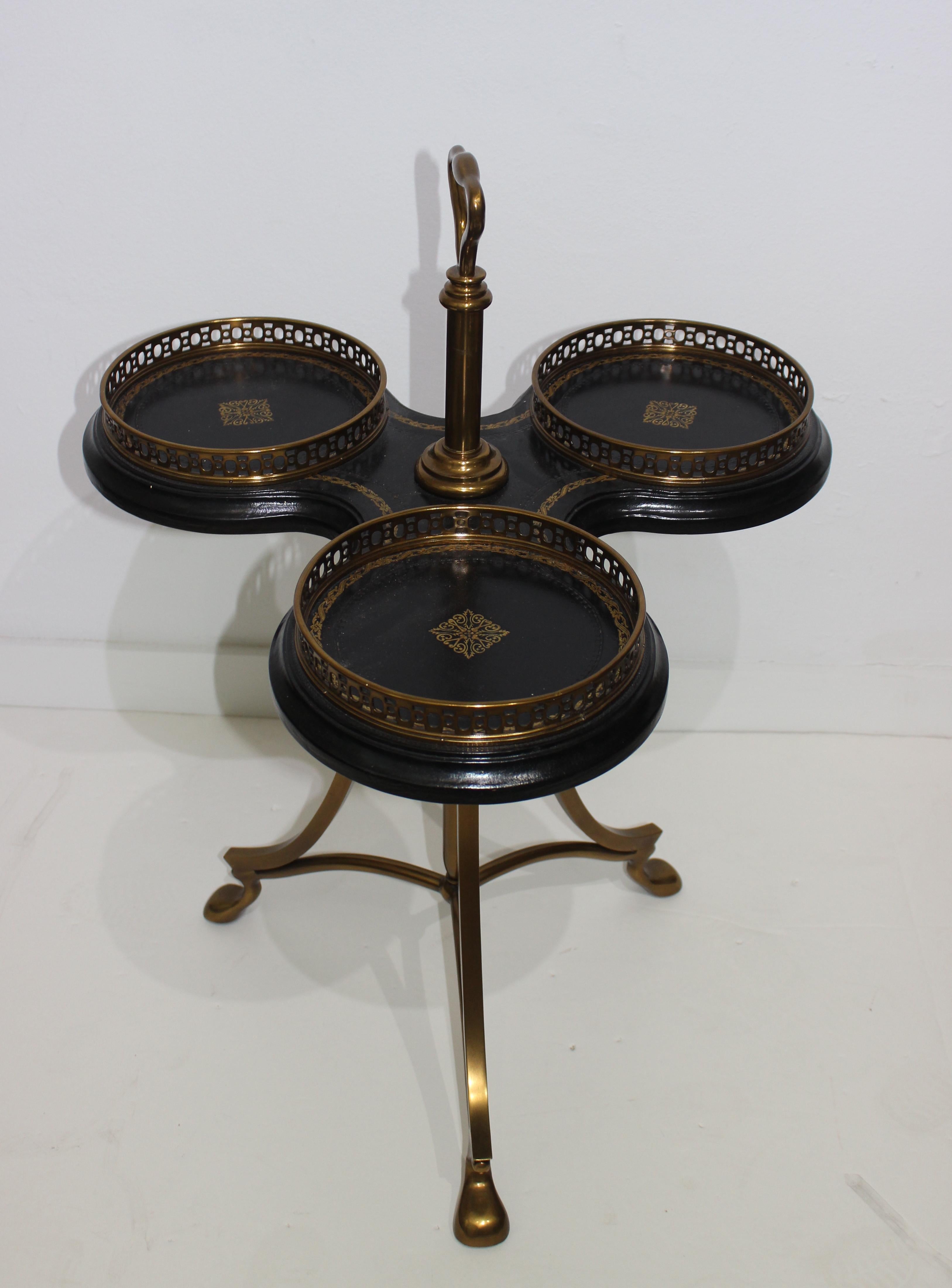 20th Century Neoclassical Trefoil Table by La Barge