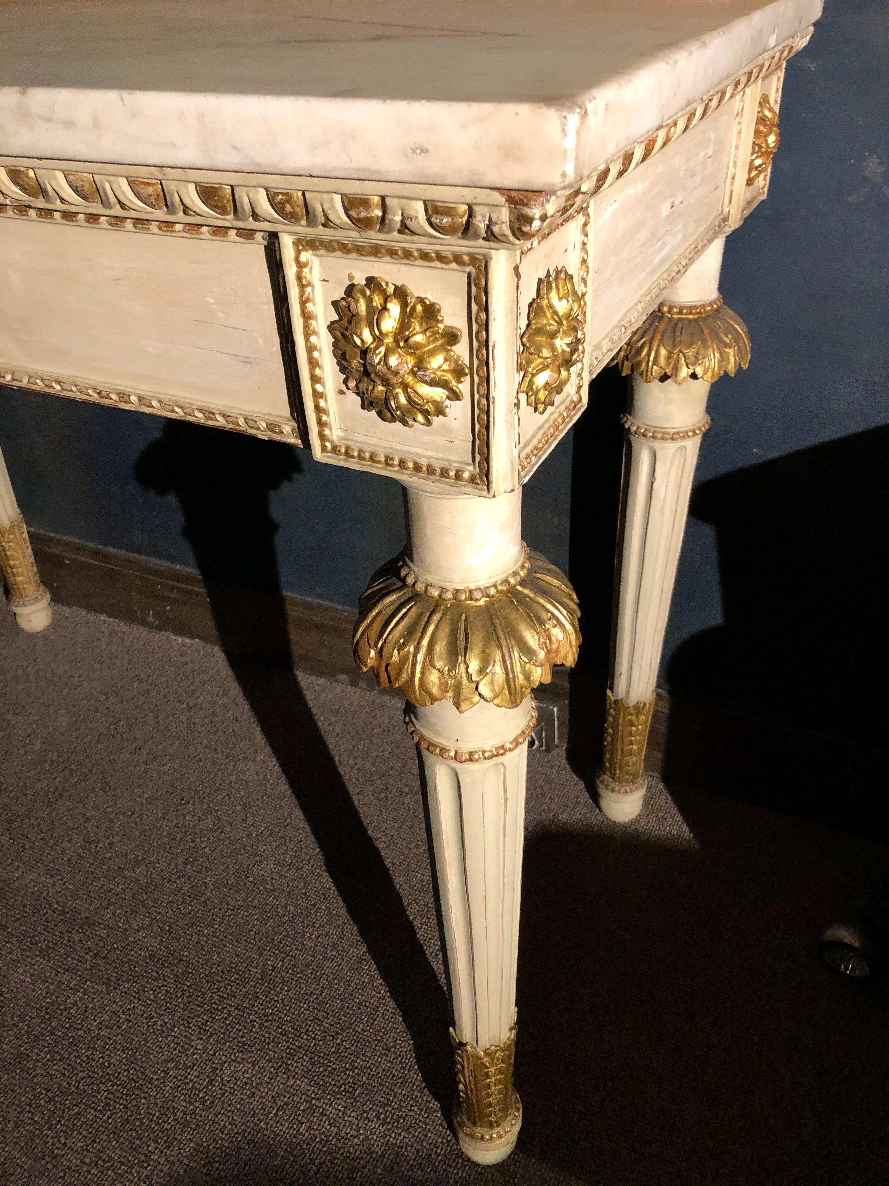 19th Century Neoclassical Tuscan Console For Sale