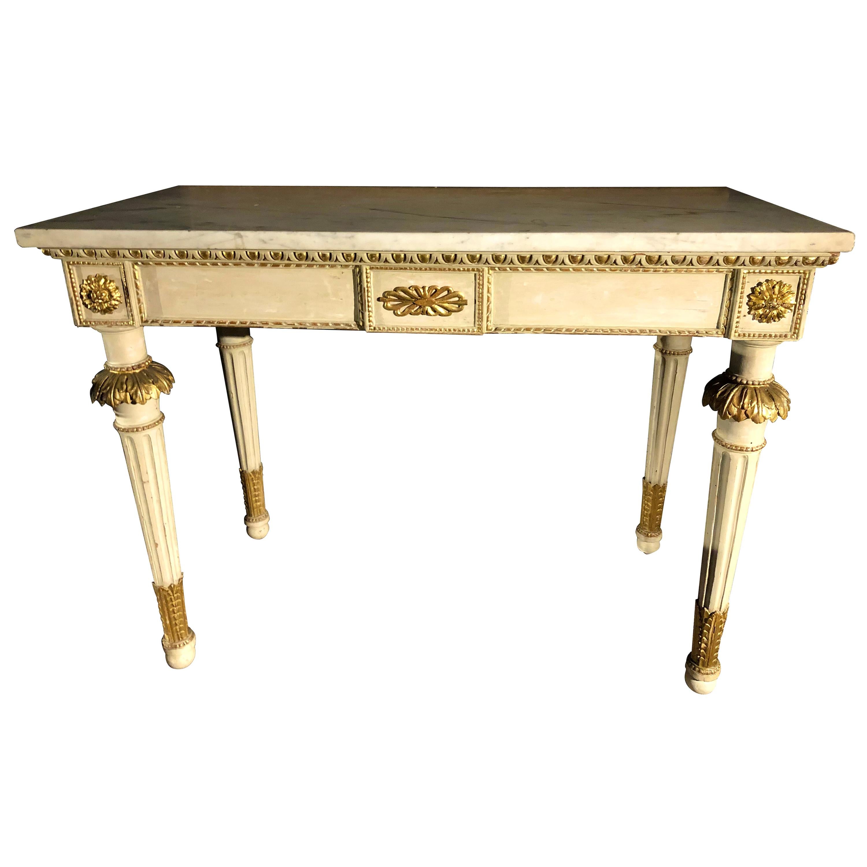 Neoclassical Tuscan Console For Sale