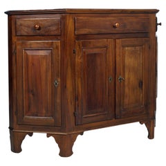 Neoclassical Tuscany Sideboard Italian walnut 3 Drawers and 4 Doors, early 1900