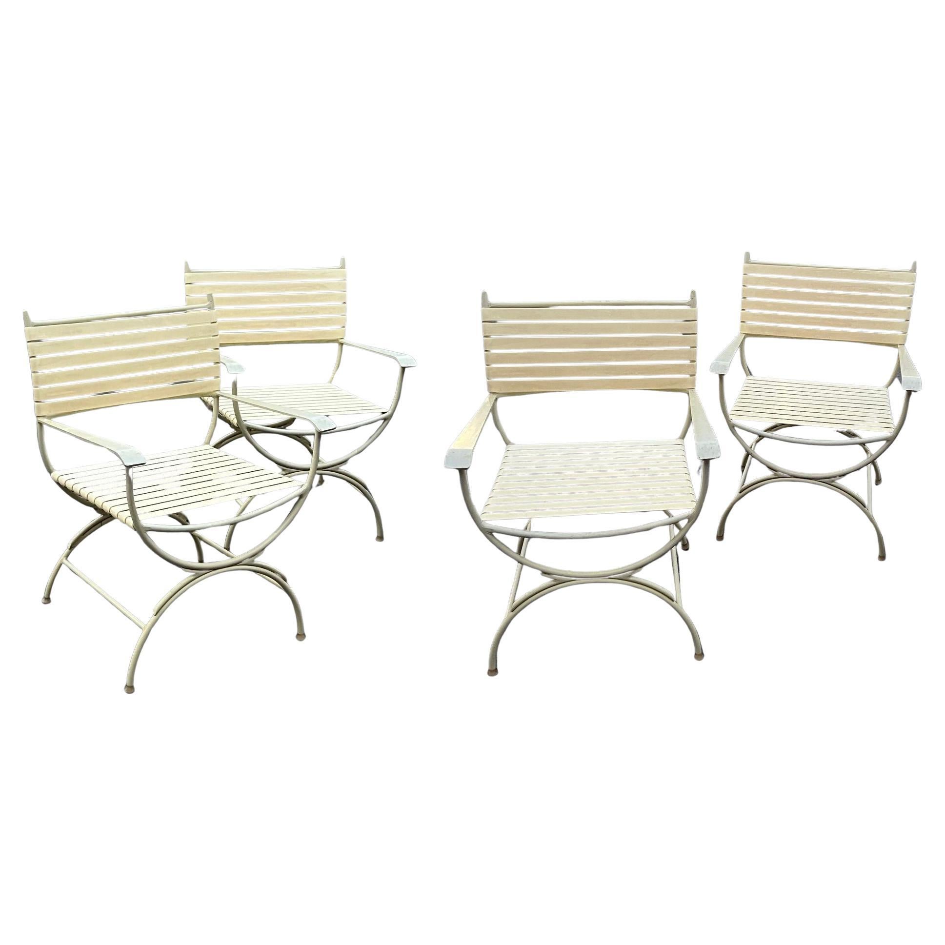 Neoclassical Vintage Dining Chairs for Patio / Outdoor, S/4
