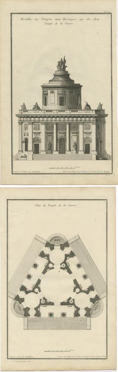 Visions néoclassiques : Des dessins de temple de De Neufforge, vers 1770