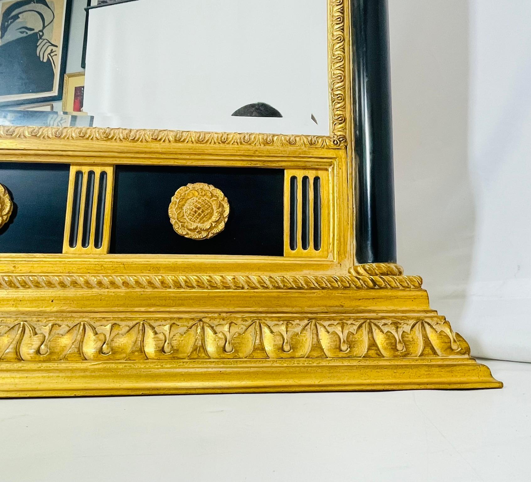 Neoclassical Wall Mirror by Carol Canner for Carver's Guild, Signed For Sale 2