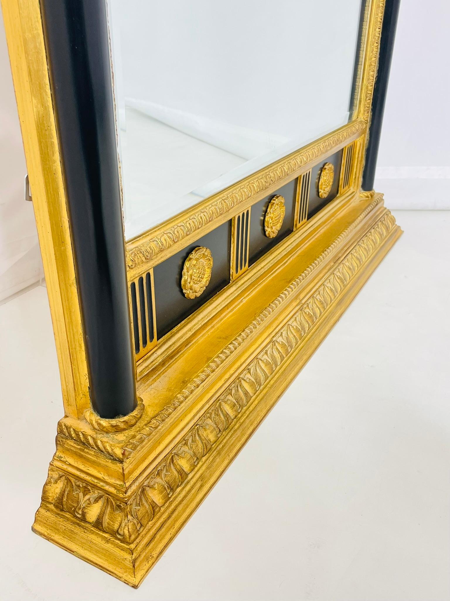Neoclassical Wall Mirror by Carol Canner for Carver's Guild, Signed For Sale 6