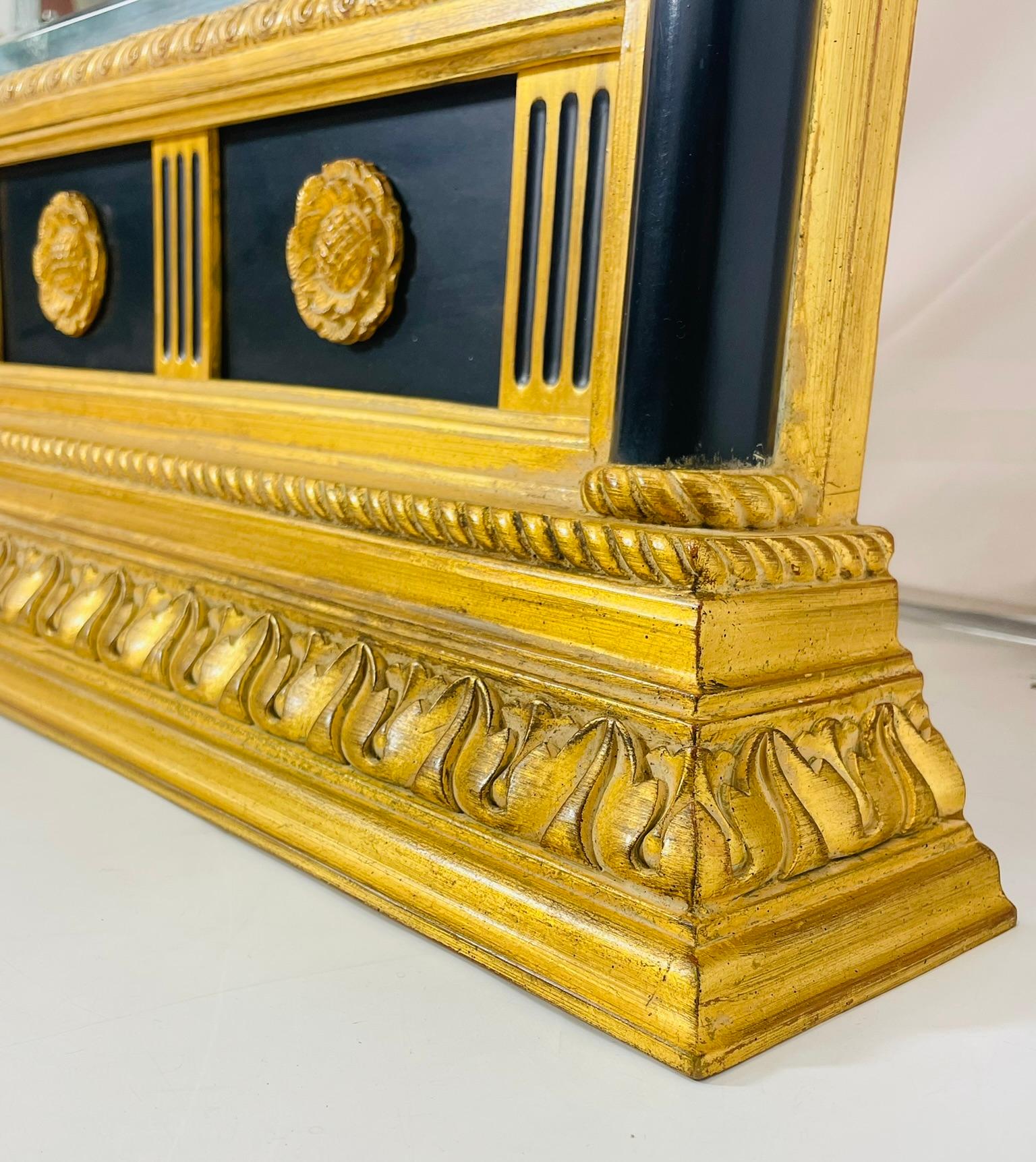 Neoclassical Wall Mirror by Carol Canner for Carver's Guild, Signed For Sale 7
